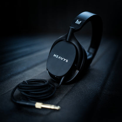Heavys H1H Headphones + Premium Silver-Coated Aux Cable (Bundle) - Heavys