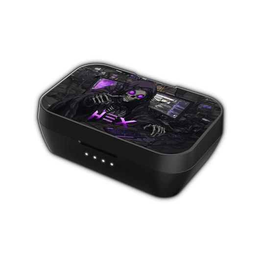 Purple Hex Shell For Earbuds Case